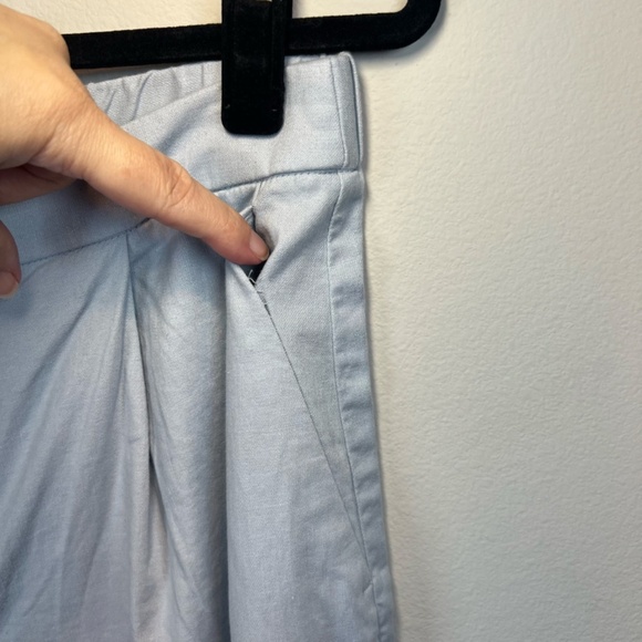 Banana Republic Womens Linen Blend Wide Leg Pleated Trouser Pants Elastic Size 8 - Picture 4 of 14